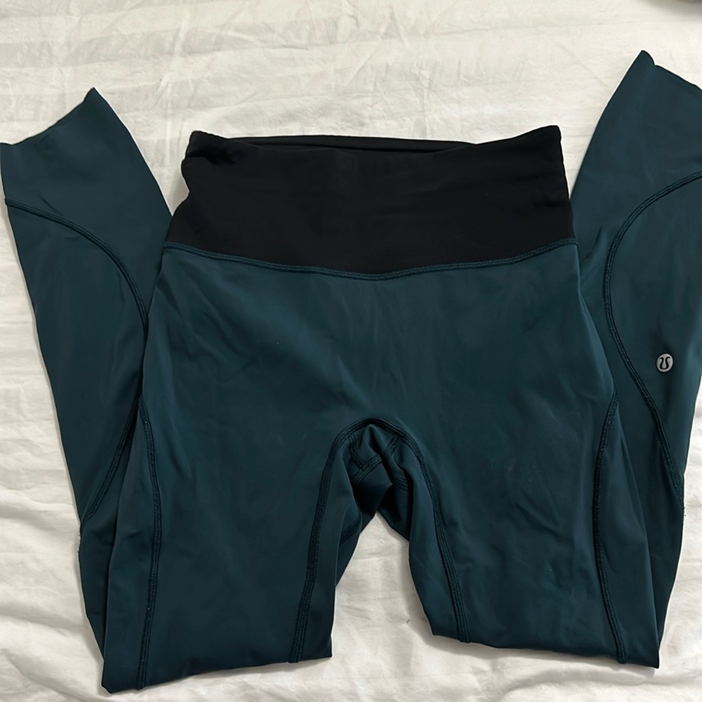 Lululemon Tights in Hunter Green